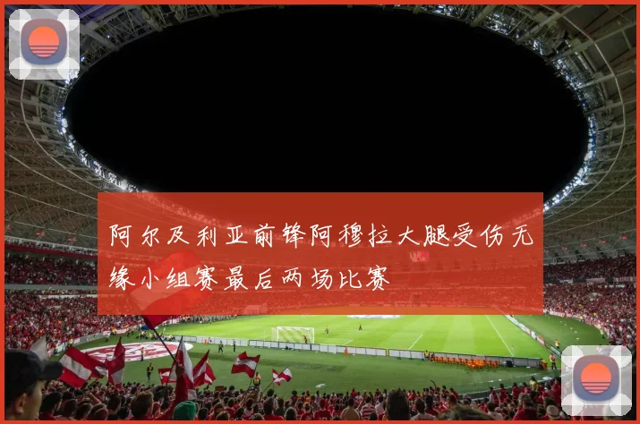 阿尔及利亚前锋阿穆拉大腿受伤无缘小组赛最后两场比赛